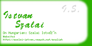 istvan szalai business card